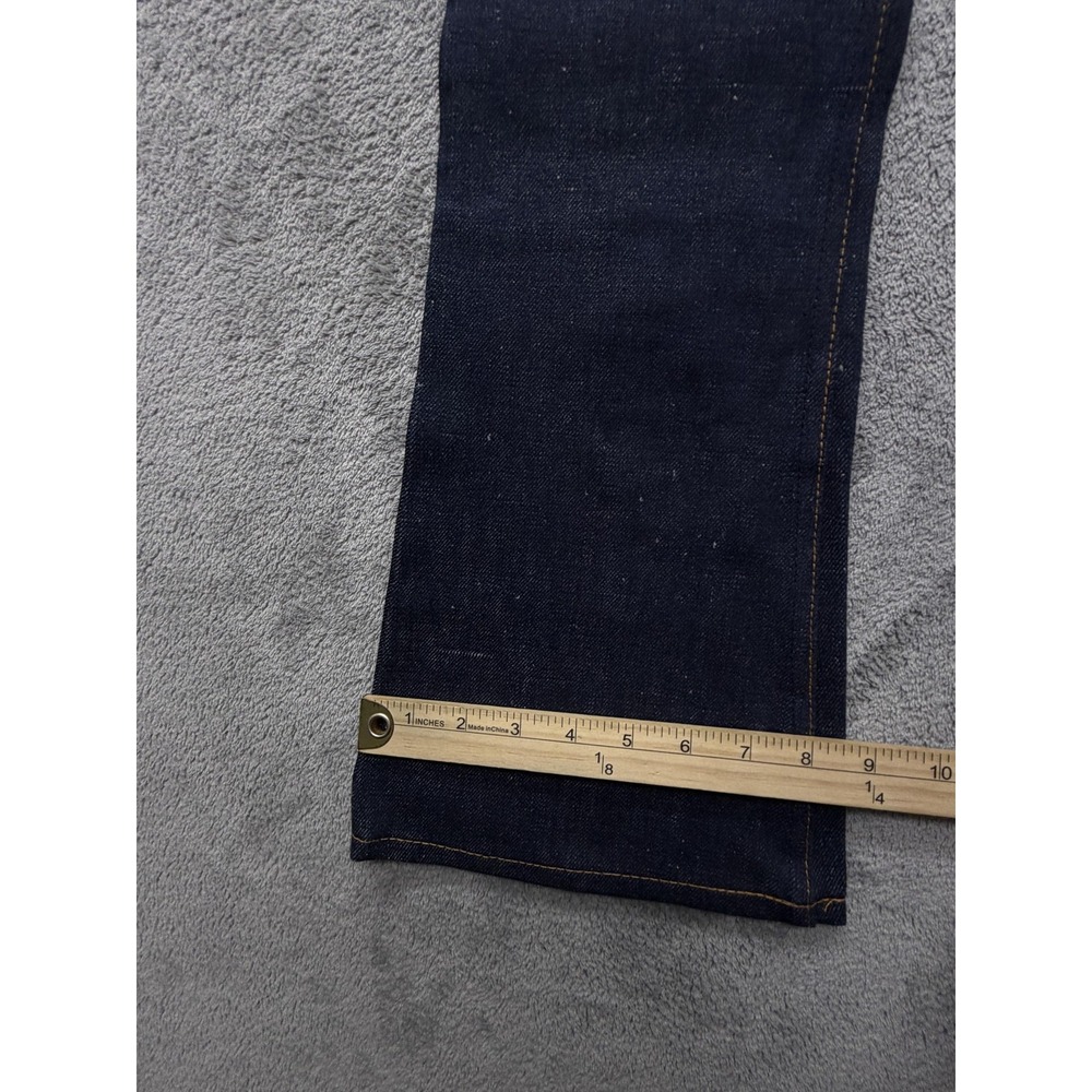 Vintage Levis‎ Bell Bottom Jeans Mens 27x32 Dark Wash Denim Student Made USA 70s - Picture 2 of 16